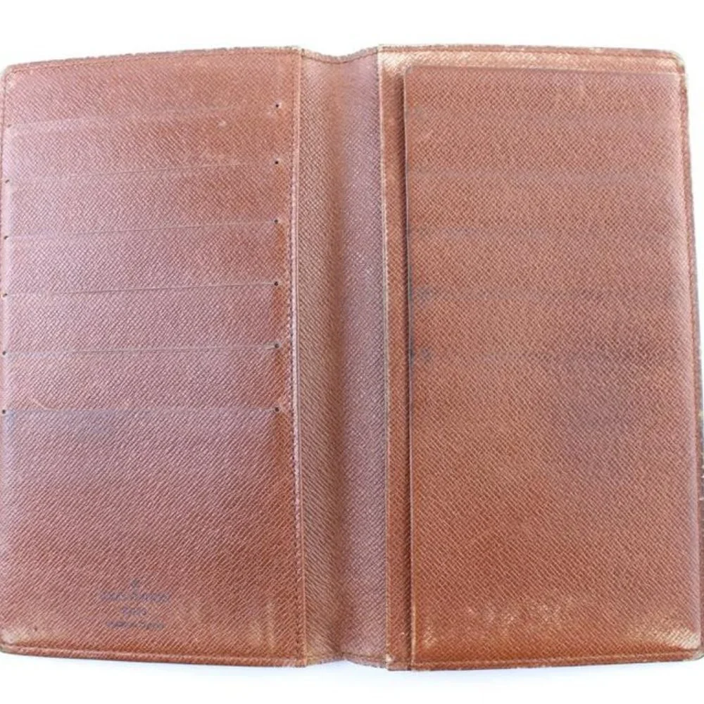 Louis Vuitton Monogram Long Bifold Check Wallet